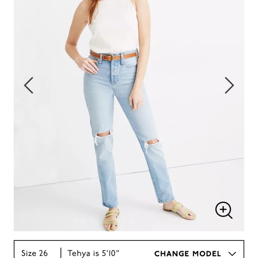 NWT madewell classic straight jeans